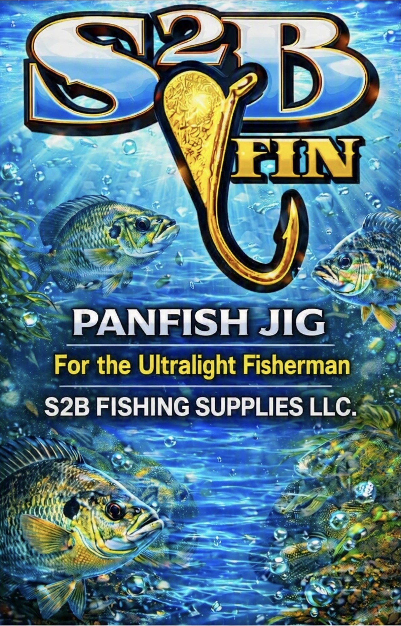 S2B FIN panfish jig packaging art